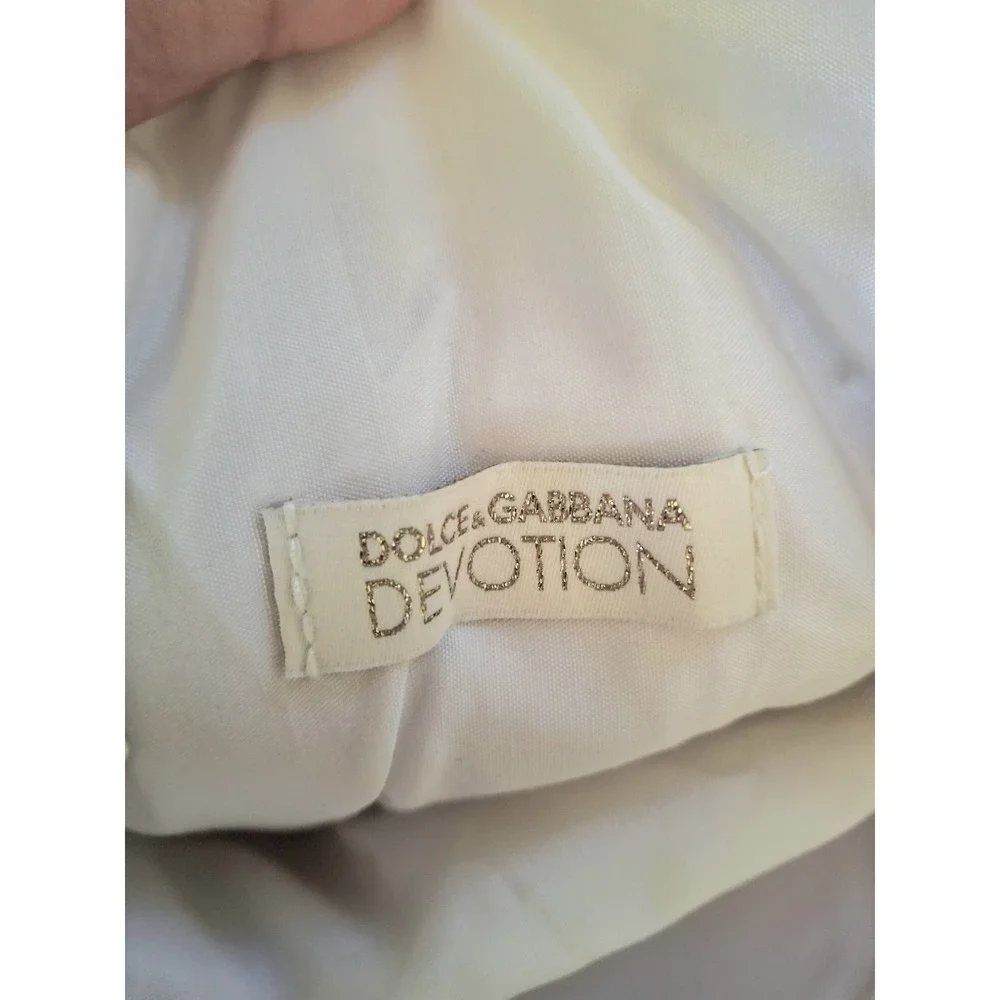 Dolce & Gabbana Ivory Cream Devotion Sacred Heart Cosmetic Bag / Clutch